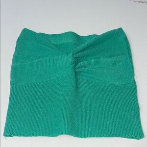 Shein Green Knitted crop top | M